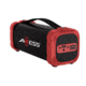 AXESS Indoor/Outdoor Bluetooth Media Speaker w/ 3.5mm Line-In Jack, Rechargeable Battery and Subwoofer, Red SPBT1073RD
