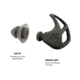 AXIL X20 Protective Ear Plugs, 1 Pair, Charcoal, X20-Black