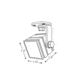Axton Nano AT-3S-B NCNR Indoor Cube IR Illuminator, 150 degrees, AT-3S-B.3SB18150