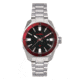 Axwell Bracelet Watch w/ Date, Black/Red, AXWAW107-6, Black/Red, One Size, AXWAW107-6