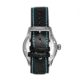 Axwell Leather-Band Watch w/Date, Black/Blue, AXWAW102-4, Black/Blue, One Size, AXWAW102-4