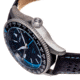 Axwell Leather-Band Watch w/Date, Black/Blue, AXWAW102-4, Black/Blue, One Size, AXWAW102-4