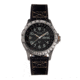 Axwell Leather Strap Watch, Black/Silver, AXWAW106-2, Black/Silver, One Size, AXWAW106-2