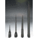 Axygen Tecan Robotic Tips, Axygen Scientific TT50CBKHTR Nonfiltered Tips Black Liquid Sensing Hanging Tip