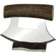 B Merry Caribou Antler Natural Ulu Knife, 5.75in, 440 SS, Mirror Blade, 5.25in Caribou Antler Handle, UCANI