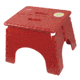 B &amp; R Plastics 101-6R E-Z Foldz Step Stool, Red, 9in, 101-6R-RED