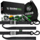 Rhino USA 1.5 x 8 Cambuckle Tie-Down Straps 2-Pack A4566D83, Yellow, RNO-CAMSOFT-YLW