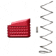 Backup Tactical Glock 17/19/22/23 +5 Rounds Pistol Magazine Extension, Red, 5, BACKG1923MEXT-RED