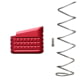 Backup Tactical Glock 19/23 +5 Rounds Pistol Magazine Extension, Red, 5, BACKG1923MEXT-RED
