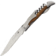 Baladeo SomLaguiole Waiters Linerlock Folding Knife, 3.75in 420 SS Blade, Brown Zebra Wood Handle, SS Bolster, Thumb Stud, Corkscrew, Features Corkscrew And Bottle Opener, DUB146