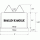 Bald Eagle Rear Bag Shooting Rest, 7in. Long BE1131