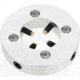 Bald Eagle Round Plate With 4 Brass Tip Screws BE1125