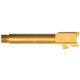 Ballistic Advantage Pistol - Barrel - Threaded, Glock 19 Gen 3-5, 9mm Luger, 1-10 Twist, 1/2x28 TPI, 416R Stainless Steel, PVD, Non-Flued, Gold, BAPSG195T1G