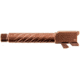 Ballistic Advantage Pistol - Barrel - Threaded, Glock 19 Gen 3-5, 9mm Luger, 1-10 Twist, 1/2x28 TPI, 416R Stainless Steel, PVD, Spiral Fluting, Copper, BAPSG195T3R