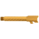 Ballistic Advantage Pistol - Barrel - Threaded, Glock 19 Gen 3-5, 9mm Luger, 1-10 Twist, 1/2x28 TPI, 416R Stainless Steel, PVD, Spiral Fluting, Gold, BAPSG195T3G
