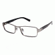 Bally of Switzerland BY3010A Eyeglass Frames - Frame GUNMETAL/BLACK, Size 55/18mm BY3010A10