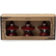 Barebones Edison Mini Lantern, 3 Pack, Red, LIV-277