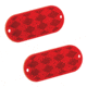 Bargman Oblong Adhesive Reflector 3-1/4in x 1-1/2, Red, 71-78-010