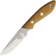 Bark River Adventurer Fixed Blade Knife, 6.75in Overall, 3.25in Satin Elmax Steel Drop Point, Natural Canvas Micarta Handle, Sheath, 05-141MNC