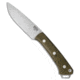 Bark River Bark River Fox River Fixed Blade Knife Green Canvas Micarta 4" A-2, Green, A2, adult, BHQ-38757