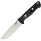 Bark River Bravo 1.25 Black Micarta Fixed Blade Knife, 5in, A2 Tool Steel, Drop Point, Black, Canvas Micarta Handle BA07115MBC