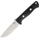 Bark River Bravo-1 LT Black Canvas Fixed Blade Knife, 4.25in, Standard Edge, Satin, Black, Micarta Handle BA07146MBC