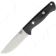 Bark River Bravo 1 LT Field Knife Black Fixed Blade Knife, 4.25in, Carbon Steel, Standard Edge, Black, Canvas Micarta Handle BA07127MBC