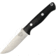 Bark River Bravo EDC Black Canvas Fixed Blade Knife, 3.25in, Drop Point, Black, Canvas Micarta Handle BA047MBC