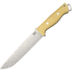 Bark River Bravo II 3V Antique Ivory Fixed Blade Knife, 7in, CPM-3V Steel, Standard Edge, Brushed, Antique Ivory, Micarta Handle BA07221MAI