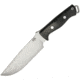 Bark River Bravo Survivor Black Canvas Fixed Blade Knife, 7.125in, A2 Tool Steel, Black, Canvas Micarta Handle BA07116MBC