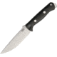 Bark River Bravo Vortex Black Canvas Fixed Blade Knife, 5.5in, A2 Tool Steel, Black, Canvas Micarta Handle BA07117MBC