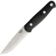 Bark River Bushcrafter II Black Canvas Fixed Blade Knife, 4.5in, CPM-3V Steel, Standard Edge, Black, Micarta Handle BA06223MBC
