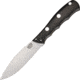 Bark River Canadian Special LT 3V Black Fixed Blade Knife, 4.25in, CPM-3V Steel, Black, Canvas Micarta Handle BA231MBC