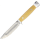 Bark River Canoe Antique Ivory Fixed Blade Knife, 4.5in, A2 Tool Steel, Standard Edge, Satin, Antique Ivory, Micarta Handle BA10110MAI