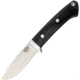Bark River Classic Drop Point Hunter Fixed Blade Knife, 3.625in, CPM 3V Tool Steel, Standard Edge, Black, Micarta Handle BA02125MBC