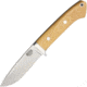Bark River Classic Drop Point Hunter Fixed Blade Knife, 3.75in, Standard Edge, Antique Ivory, Micarta Handle BA155MAI