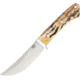 Bark River Classic Trailing Point Hunter Fixed Blade Knife, 4.5in, CPM 154 Steel, Standard Edge, Satin, Antique Stag Bone Handle BA02145BAS
