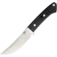 Bark River Classic Trailing Point Hunter Fixed Blade Knife, 4.5in, CPM 154 Steel, Standard Edge, Satin, Black, Canvas Micarta Handle BA02145MBC