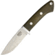 Bark River Featherweight Hunter Green Fixed Blade Knife, 3.125in, Green, Canvas Micarta Handle BA02140MGC