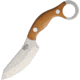 Bark River JX4 Bush Bat Natural Canvas Fixed Blade Knife, 3.75in, A2 Tool Steel, Standard Edge, Satin, Natural, Canvas Micarta Handle BA10111MNC
