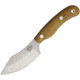 Bark River JX6 Companion Elmax Fixed Blade Knife, 7.25in Overall, 3.25in Satin Elmax Steel Blade, Natural Canvas Micarta Handle, 10-142MNC