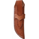 Bark River Micro Bravo CPM154 Fixed Blade Knife, 4.88in Overall, 2.13in Satin Cpm-154 SS Drop Point, Black Canvas Micarta Handle, Brown Leather Belt Sheath, 07-053MBC