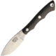Bark River Micro Canadian Black Canvas Fixed Blade Knife, 2.25in, Brushed, Black, Canvas Micarta Handle BA055MBC