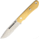 Bark River Springbok II 3V Antique Ivory Fixed Blade Knife, 4.5in, Standard Edge, Satin, Antique Ivory, Micarta Handle BA05220MAI
