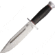 Bark River Teddy II Black Canvas Micarta Fixed Blade Knife, 7.75in, A2 Tool Steel, Standard Edge, Satin, Black, Canvas Micarta Handle BA214MBC