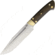 Bark River Vidarr Green Canvas Fixed Blade Knife, A2 Tool Steel, Standard Edge, Satin, Green, Canvas Micarta Handle BA10114MGC