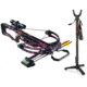 Barnett Crossbows LadyRaptor FX Crossbow, Pink Camouflage 4x32 Scope, 78629 W/ Vanguard Veo Shooting Stick