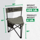 Barronett Blinds Blind Chair, Olive Green, 1-Person, BC109