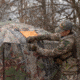 Barronett Blinds Feather Five Hub Hunting Blind, Bloodtrail Backwoods, 4-Person, FF500BW
