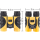 Barska 10x25 Yellow WP, Blue Lens CP CO10697